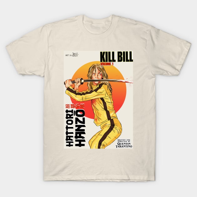 KILL BILL: Uma Thurman T-Shirt by snasydazzy